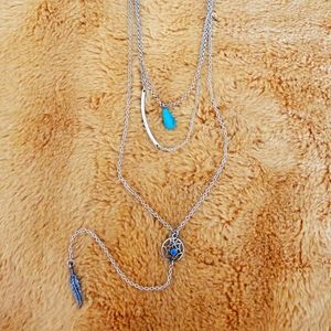 Layered connected necklace